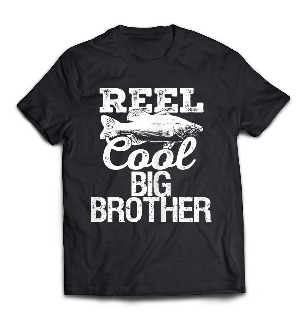 Reel Cool Big Brother Fishing Outdoor Angler T-Shirt: Celebrate the Fishing Bond